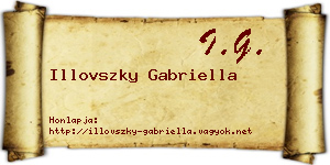 Illovszky Gabriella névjegykártya